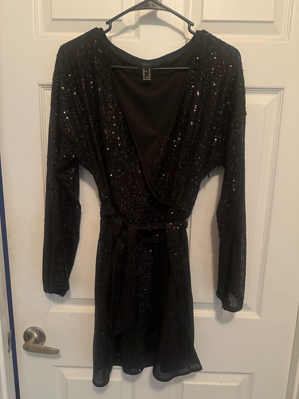 Forever 21 Black Sequin Mini Dress